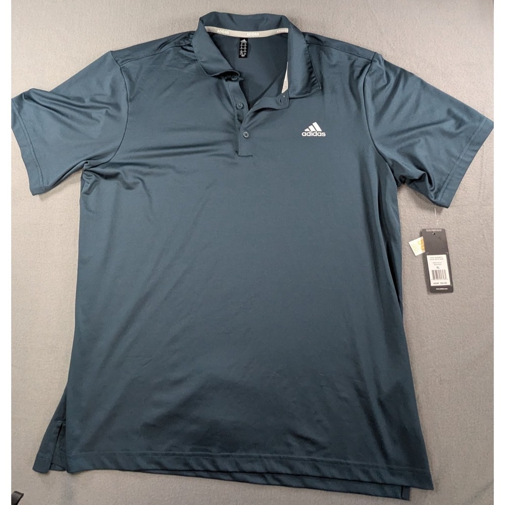 NWT‎ Adidas Golf Men's XL Arctic Night Performance Polo Shirt UPF 50 $65 MSRP